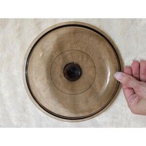 Vintage Pyrex Replacement Lid Pyrex Vision V2.5C Brown 8.5" Diameter